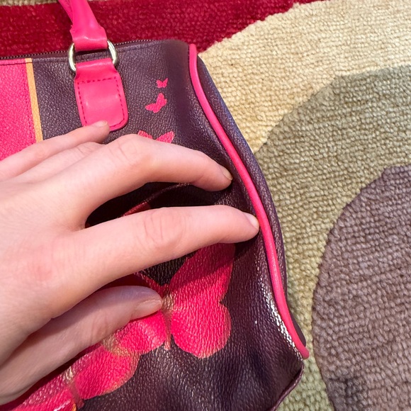 Victoria’s Secret Y2K Retro Vintage Early 2000’s Small Purse Bag Butterfly Pink - Picture 3 of 6